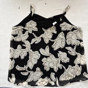 NWT Torrid Top Sophie Chiffon Lined Swing Cami Floral